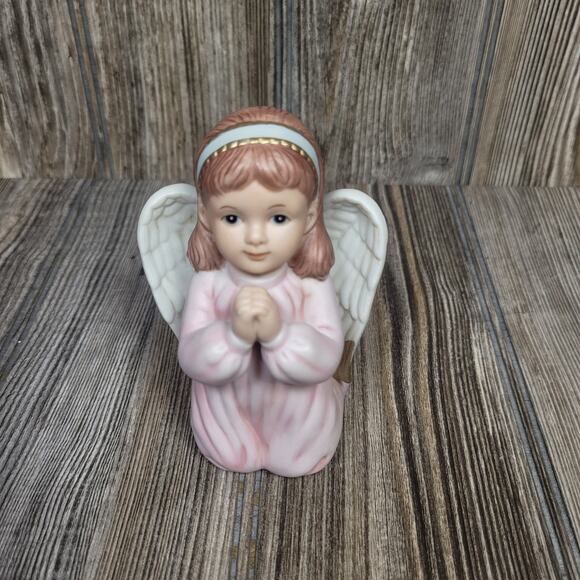 Vintage Homco Angel 1412, Precious Prayers Girl Figurine - Picture 2 of 6